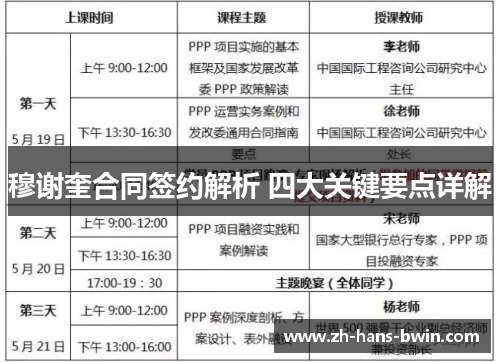 穆谢奎合同签约解析 四大关键要点详解